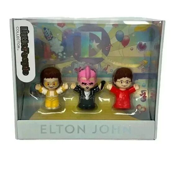 New Fisher Price Little People Collector Elton John Special Edition Figure Set - Picture 1 of 13